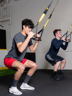 Strength & Conditioning training on TRX system 